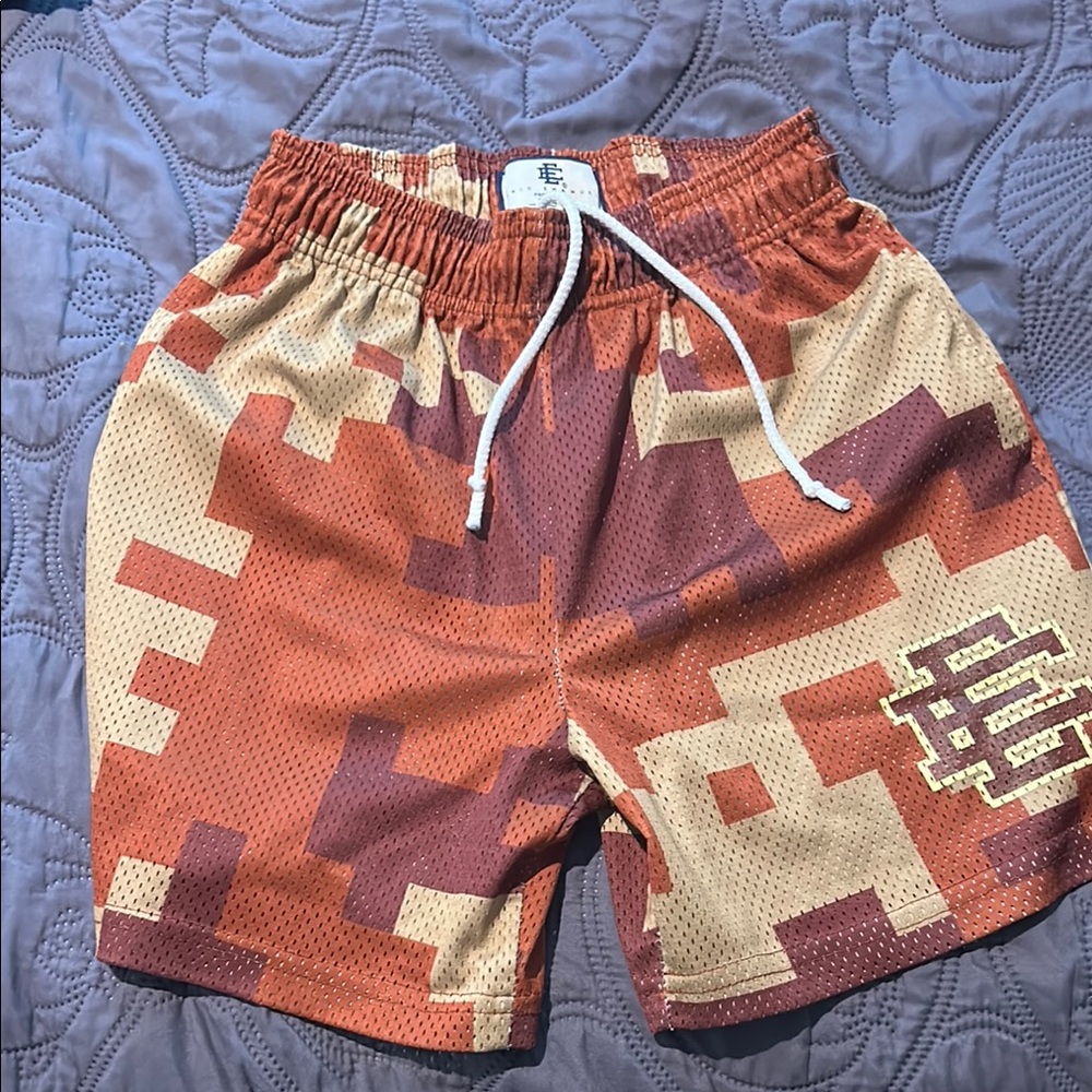 Colorful Geometric Patterned Shorts